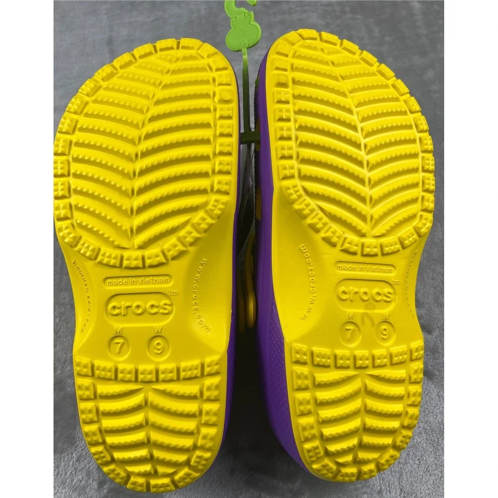 Crocs NBA Los Angeles Lakers Classic Clogs Purple Gold Mens 7 Womens 9 NWT